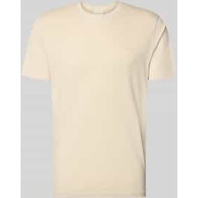 T-shirt met ronde hals en labelstitching