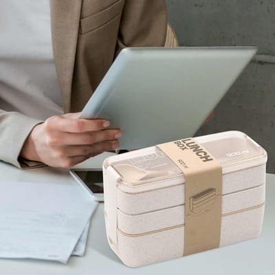 900ml Bento Box Stapelbaar Lekvrij Draagbare Container Herbruikbaar Gezond Plastic Voedsel Vaatwasser Magnetron Veilig voor Volwassenen Kinderen Other&3