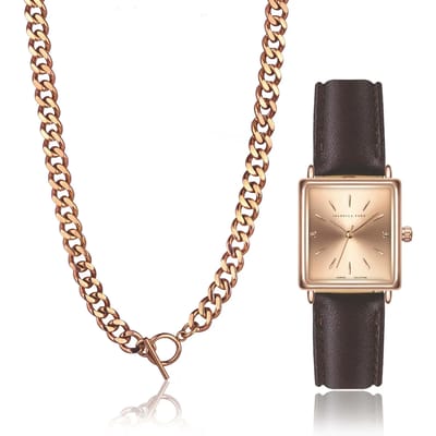 Vrouwenhorloge en ketting Isabella Ford Florence