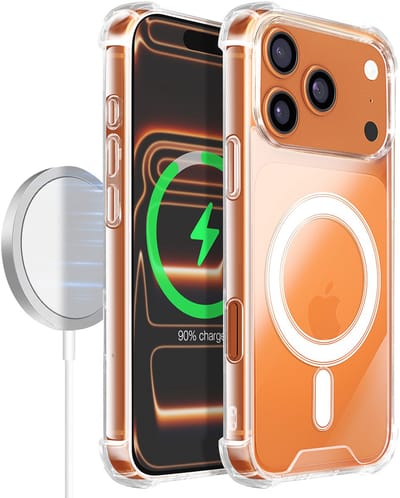 Tactical, Hoesje Geschikt voor Apple iPhone 17 Pro Max MagForce Plyo Model Compatibel met MagSafe, Transparant