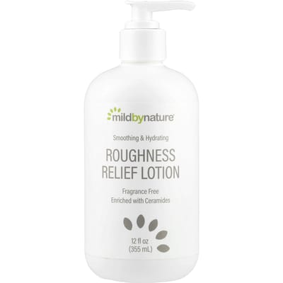 Mild By Nature, Roughness Relief Lotion, Fragrance Free, 355 ml (12 fl oz) white
