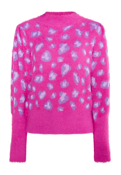 Faina Gebreide trui Dames Roze Veelkleurig