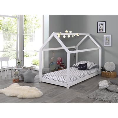 Lucevi cabane bed 90x200 cm hout - 206x98x142cm