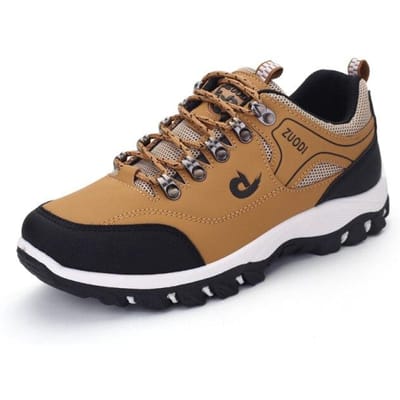 Herenschoenen Lente Herfst Ademend Casuals Wandelen Wandelen Sneakers Buiten Ultralicht Leer Instapper Klimmen Trekking Sneakers 43
