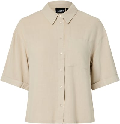 PIECES - PCVINSTY SHORT 2/4 SHIRT WVN - Meisjes - Blouses