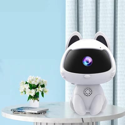 HD Robot Beveiligingscamera - Intelligente Binnenbewaking - Geschikt voor Katten en Honden - 2-in-1 Robot en Beveiliging - Tweerichtingsaudio - Continue Opname - Bewegingsdetectie - 256GB MicroSD Ondersteuning