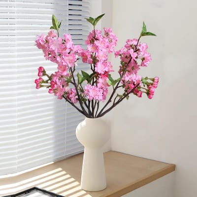 Kunstmatige Kersenbloesem Takken Set van 3, 49 cm, Perfect voor HuDecoratie, Bruiloften en Tuinfeesten