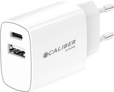 USB C Adapter - 20W - 2 Poorten - Snellader - Geschikt voor Smartphones - Universeel - Wit (PSPQ-20CCW)