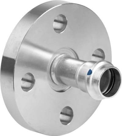 Viega Sanpress Inox LF-flensovergang, DN 50, d 54mm, n 4 roestvrij staal model 2359LF, 666996