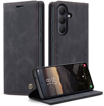 CaseMe Hoesje - Geschikt voor Samsung Galaxy S26 Plus Hoesje - CaseMe 013 Book Case - Zwart