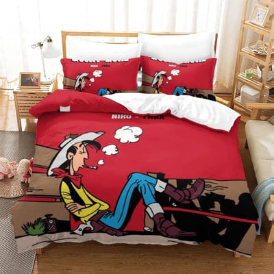 Nieuwe Lucky Le Beddengoed Collectie Enkel Tweepersoons Volledig Queen King Size Bed Collectie Volwassene Kind Slaapkamer Dekbedovertrek Collecties 3D Anime Met Beddengoed C US King 264x228cm