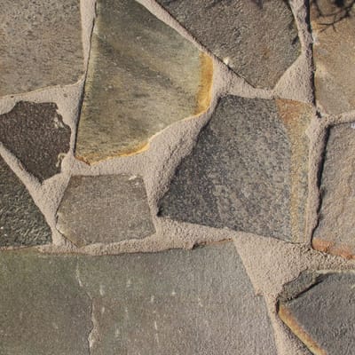 Kwartsiet Grey 3-5 cm dik cm tuintegel Grijs Per 1m2, prijs per 1m2...