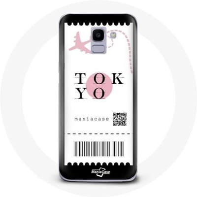 Coque pour Samsung Galaxy A8 2018 Billet d'avion tokyo Japon