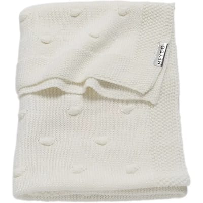 Meyco Baby Knots wiegdeken - offwhite - 75x100cm - 1.0 TOG