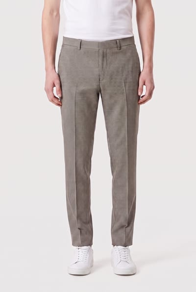 Calvin Klein Houndstooth Slim Suit Pants Brilliant White Taglia: 46 | Pantaloni Outlet | Uomo | Bianco