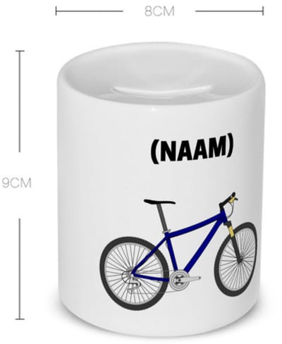 Akyol - mountainbike met eigen naam Spaarpot - Sport - mountainbiker - sport - 350 ML inhoud