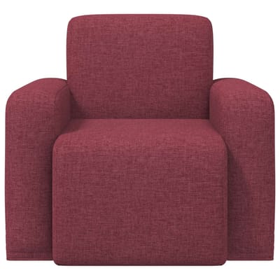 vidaXL - Fauteuil - Wijnrood - Stof