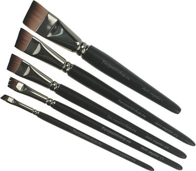 Facepaintshop Angular Schminkpenselen Set 5pc