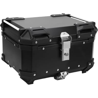 32L Motor Topkoffer met Veiligheidsslot Snelontgrendeling Universele Pasvorm Waterbestendig Motorfiets Koffer Bagage Topkoffer zwart