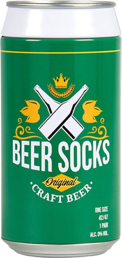 Bier sokken giftbox - Groen - Maat 42/47 - Geschenkdoos - Cadeaudoos - Giftbox mannen - Beer socks - Bier sokken heren – Vaderdag