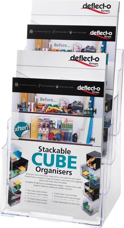 Deflecto folderhouder ft A4 | 4 opbergvakken