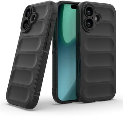 Coverup Hoesje - Geschikt voor iPhone 17 Hoesje - Coverup Hands-On Rugged Back Cover - Zwart