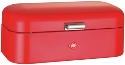 WESCO Grandy Broodtrommel | 10 Liter - Maat L | Metaal - Roodoranje | Keukenopslag | Special Edition Kerstmis