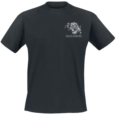 Iron Maiden T-shirt - Number Of The Beast Line Drawing Pocket Print - S tot 5XL - voor Mannen - zwart