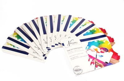 Schilderpalet 12pcs - Formaat 23x30.5cm - 40 vellen per Afscheurpalet - geschikt voor waterverf, acrylverf en olieverf