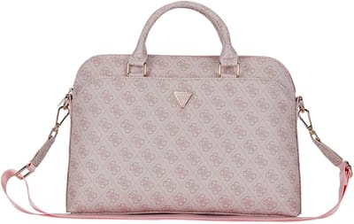 Guess PU 4G Triangle Logo Laptoptas voor 13/14/15 inch - Roze