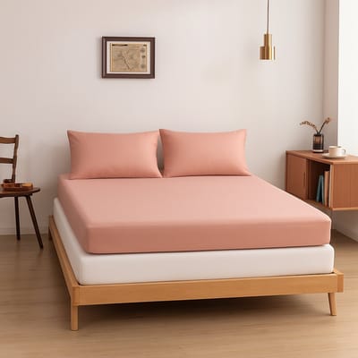 Bamboe hoeslaken Cuddle Pink roze 140x200 cm – Topdekmatras hoeslaken, zacht, ademend & hypoallergeen | Boomba Bamboo®