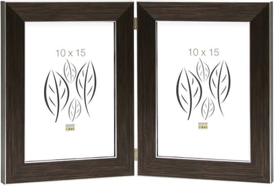 Deknudt Frames fotolijst S41VK3 H2V - bruin - tweeluik -  2x 10x15 cm