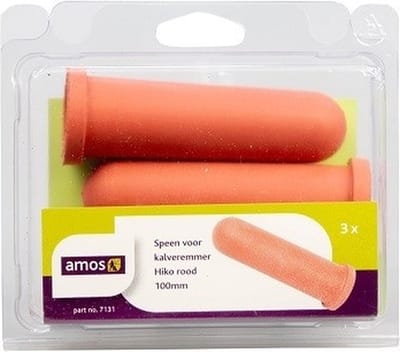 Amos Speen voor kalverenemmer rood 3 stuks
