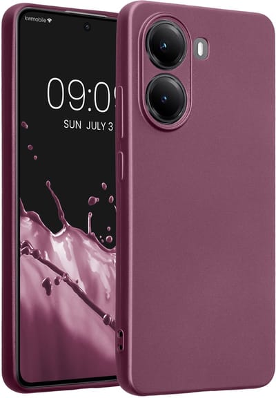 kwmobile metallic telefoonhoesje van TPU - geschikt voor Xiaomi Poco X7 Pro 5G - Flexible case voor smartphone - In metallic lila