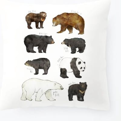 Kussenhoes Kinderkamer Beren | Kussen Kinderkamer 45x45 Cm