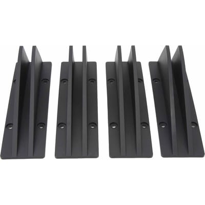 4PCS Becquet Inférieur Arrière de Voiture Sportif Universel Lèvre Diffuseur de Châssis de Pare-chocs Arrière Séparateur d'Aile pour Série 1 E90 E91 Noir noir