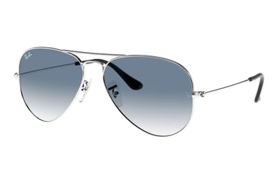 Ray-Ban Aviator RB3025 003/3F Zonnebril – Zilver/Licht Blauw Gradient – 58mm