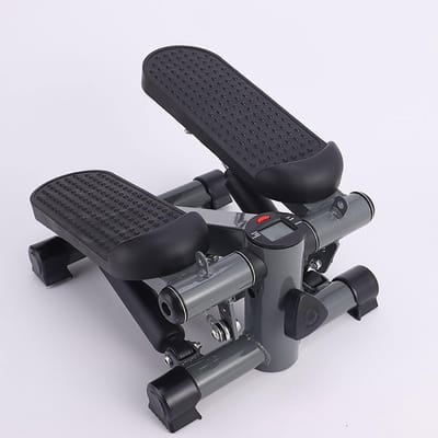 Mini Loopband - Compacte Stepper - Thuis Trainen - Stille Hydraulische Aandrijving - 6 kg - Wit Zwart