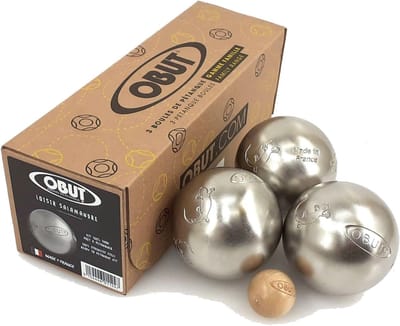 Pétanque ballen set - Boules set - Vrijetijdsspel buiten - Roestvrij staal - 73mm diameter