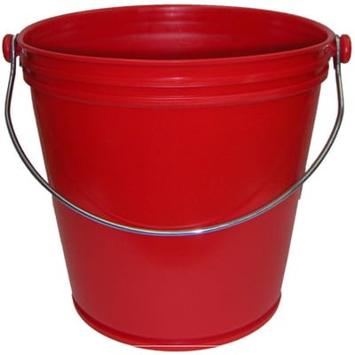 Flipper Emmer Robuust - Bouw Emmer - Extra Stevig - 10L - Rood