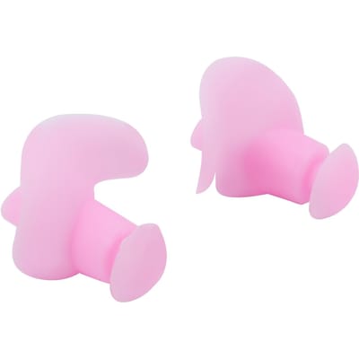 1 Pair Swimming Ear Plugs Soft Silica Gel Waterproof DustProof Water Sports Swim Earplugs(Pink in