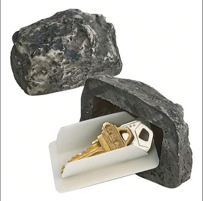 Realistisch Decoratief Steen Verstopplaats Voor Buitensleutels, Kleine Waterdichte Sleutelhouder Voor Tuin, Terras En Buitenmuur Met Reservesleutel Opbergbox