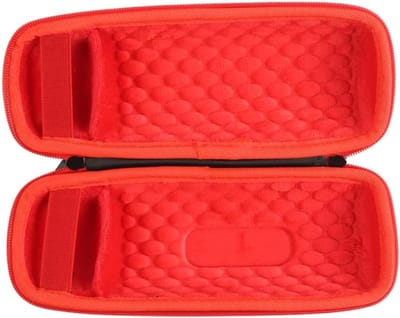 Draagtas voor JBL FLIP 7, stofdicht en anti-shock harde EVA draagbare enkele schouder opbergtas voor JBL FLIP 7 draadloze Bluetooth-luidspreker beschermende accessoires (gevoerd rood)