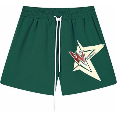 Jeugdige Trendy Heren Losse Casual Broek Eenvoudige Nieuwe Sportbroek Korte Broek Zomer 5XL groen