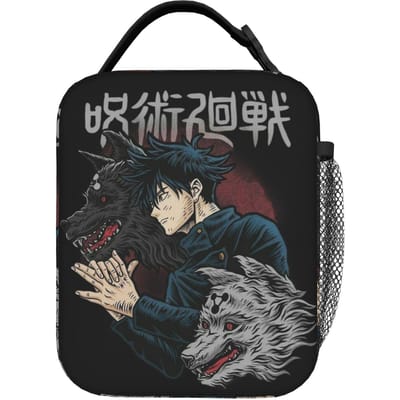 Anime Gojo Satoru Geïsoleerde Lunchtassen Draagbare Jujutsu Kaisens Anime Lunchcontainer Thermische Tas Tote Lunchbox Voedseltas One Size