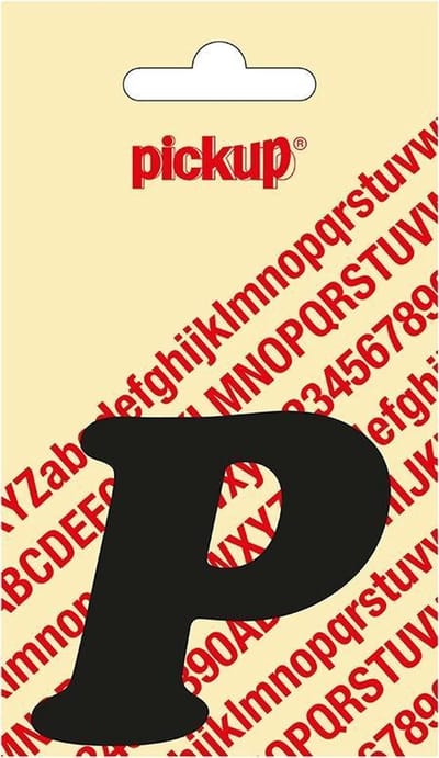Pickup plakletter CooperBlack 60 mm - zwart P