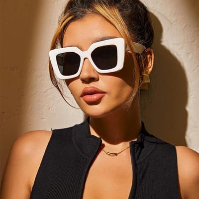 Mode Rétro Luxe Lunettes de Soleil Carrées Unisexe Verres Dégradés Lunettes de Soleil Vintage Pour Femmes Lunettes de Soleil Sexy Surdimensionnées As Picture