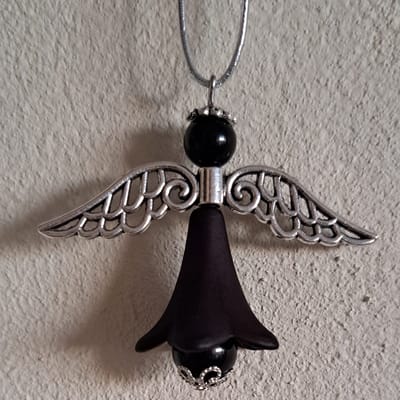 Kerstengel Boomversiering "Onyx"