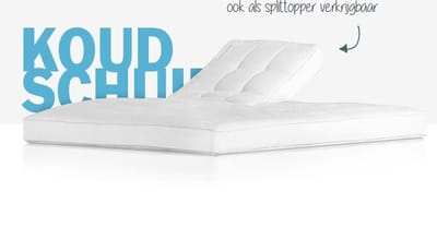 Koudschuim Split topdekmatras 6 cm 160 x 200 cm