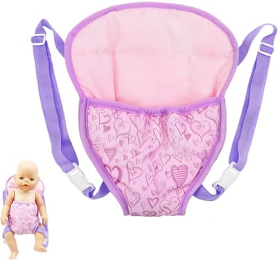 Draagtas voor Poppen van 35,5 tot 45,7 cm, Ideaal voor Rollenspel en Creatief Spel voor Kinderen